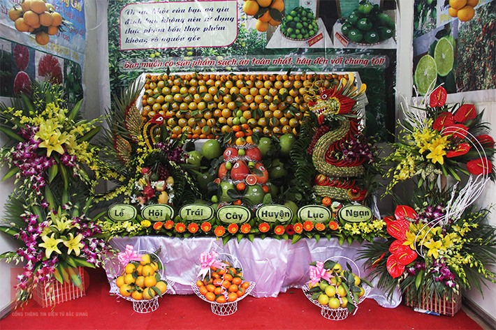 Ngày hội trái cây Lục Ngạn: Nhiều sản vật đặc sản được trưng bày, giới thiệu